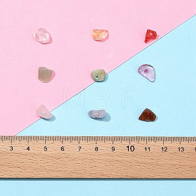 117G 9 Style Natural & Synthetic Gemstone Chips Beads Sets G-FS0002-27-1