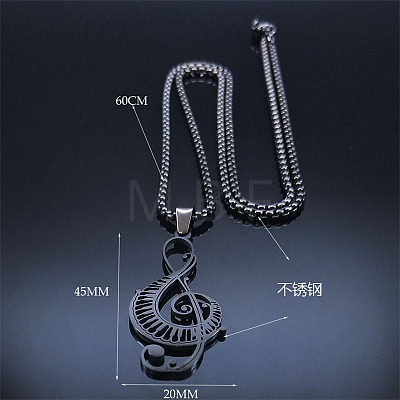 304 Stainless Steel Pendant Necklaces PW-WG17577-01-1