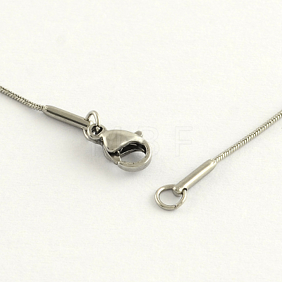 304 Stainless Steel Chain Necklaces NJEW-R223-11-1