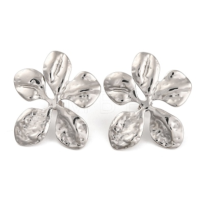 Tarnish Resistant 304 Stainless Steel Stud Earrings for Women EJEW-Z057-02P-1