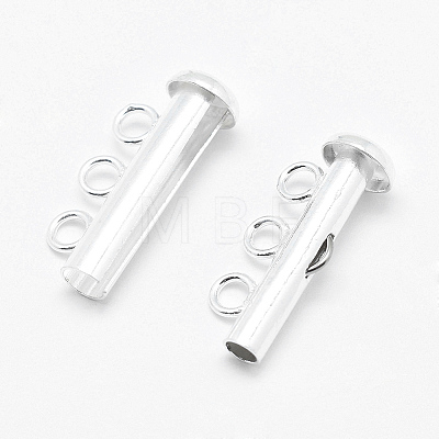 Sterling Silver Slide Lock Clasps STER-K035-02-1