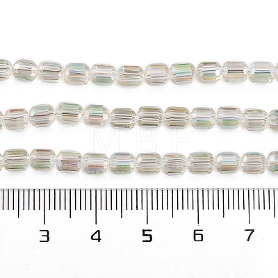 Electroplate Glass Beads Strands EGLA-D031-01R-1