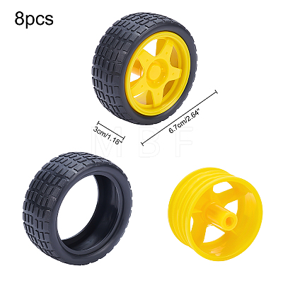 PVC Wheel Robot Toy Accessories FIND-GA0001-18-1