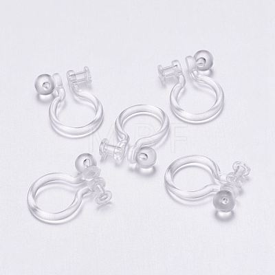 Plastic Clip-on Earring Findings KY-P007-F01-1
