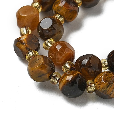 Natural Tiger Eye Beads Strands G-K387-A04-01-1