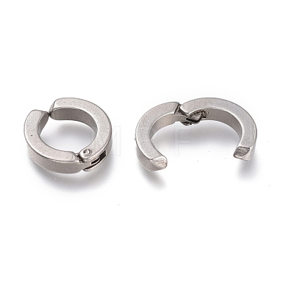 303 Stainless Steel Cuff Earrings EJEW-F262-01A-P-1