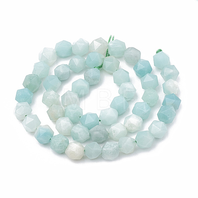 Natural Amazonite Beads Strands G-S332-6mm-009-1