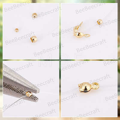 800Pcs 2 Colors 304 Stainless Steel Spacer Beads STAS-BBC0009-75C-1
