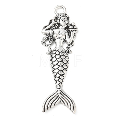 Tibetan Style Alloy Big Pendants AL-CBACA42-06AS-1