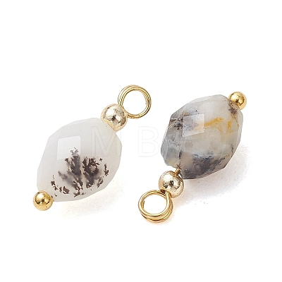 Natural Flower Opal Pendants PALLOY-JF05389-1