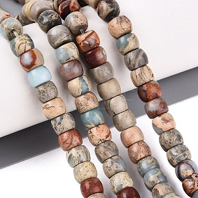 Natural Shoushan Stone Beads Strands G-Q616-02A-04-1