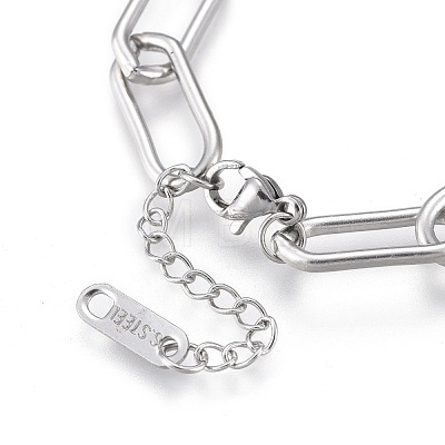 304 Stainless Steel Charm Bracelets BJEW-K219-03P-1