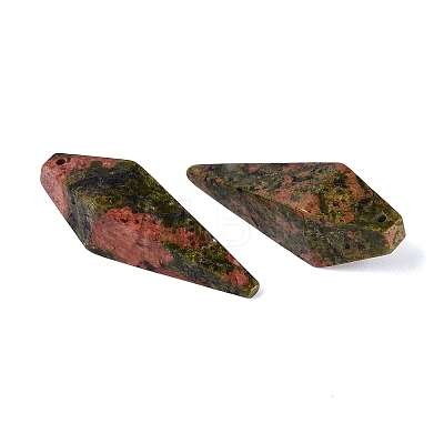 Natural Unakite Pendants G-N362-22B-1