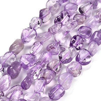 Natural Amethyst Beads Strands G-P568-C04-01-1