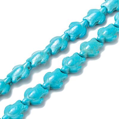 Dyed Synthetic Turquoise Beads Strands G-M152-10-A-1