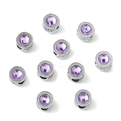Alloy Acrylic European Beads FIND-YWC0011-04D-1