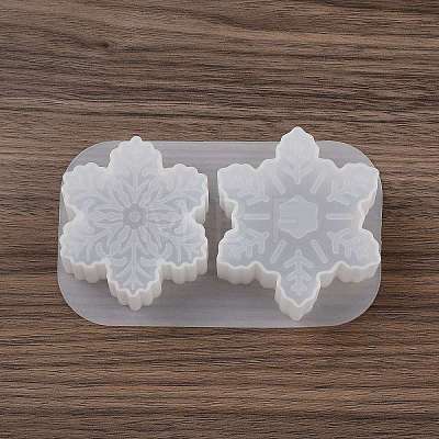 Christmas Theme DIY Snowflake Shape Silicone Candle Molds SIMO-P010-B01-1