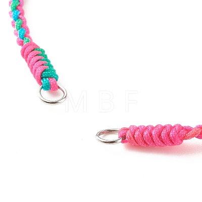 Braided Nylon Thread Bracelet AJEW-JB01124-1