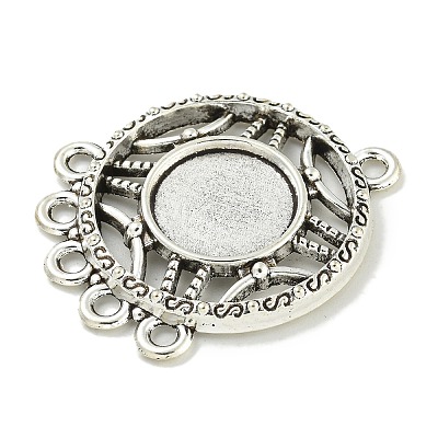 Tibetan Style Cabochon Connector Settings FIND-U015-31AS-1