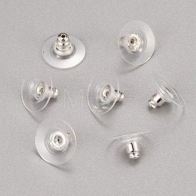 Brass Ear Nuts KK-I057-S-1