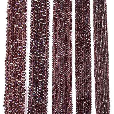 Electroplate Glass Beads Strands EGLA-A044-T4mm-B13-1