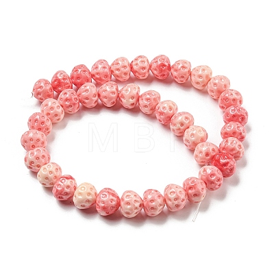 Synthetic Coral Dyed Beads Strands CORA-Q034-A01-01-1