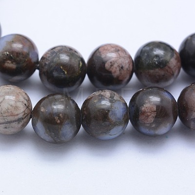 Natural Gemstone Beads Strands G-F531-4mm-P-1