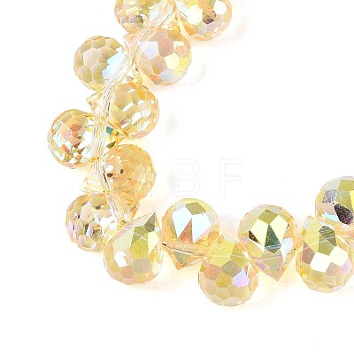 Transparent Glass Beads Strands GLAA-T006-14D-1