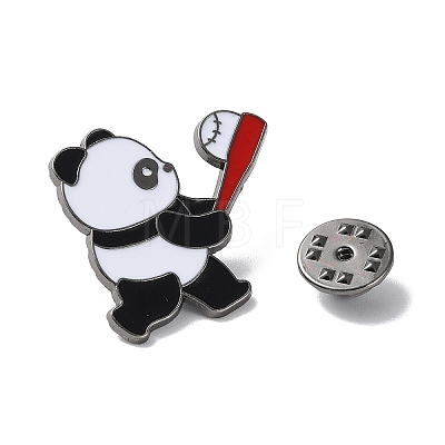Sports Theme Panda Enamel Pins JEWB-P026-A09-1
