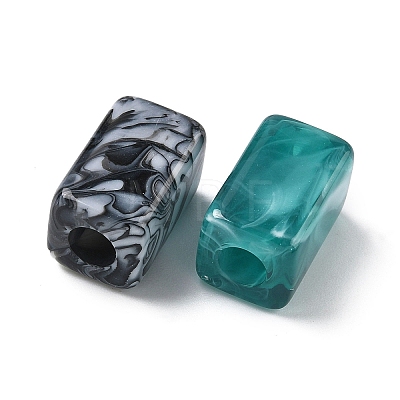 Tow Tone Acrylic Beads OACR-C040-04-1