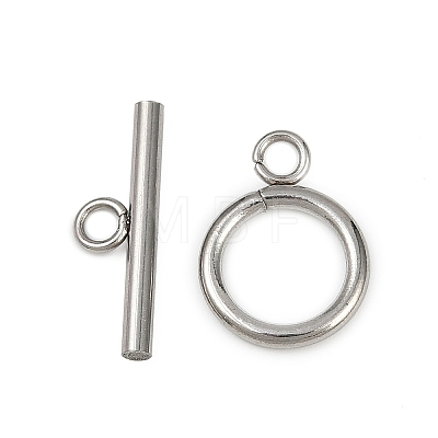 Stainless Steel Toggle Clasps STAS-C126-01A-P-1