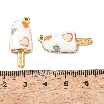 304 Stainless Steel Enamel Pendants STAS-K295-57G-02-1
