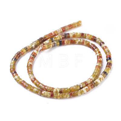 Natural Dragon Blood Jade Beads Strands G-D0017-07-1