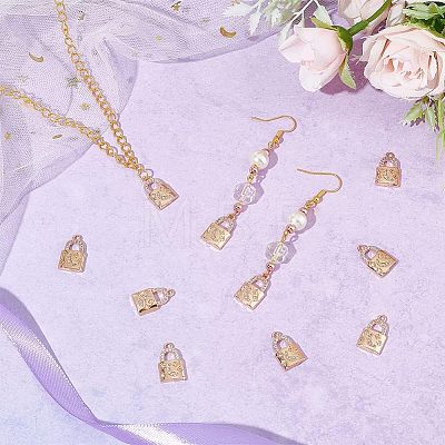 Brass Rhinestone Pendants FIND-WH0144-27KCG-1