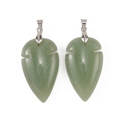 Natural Green Aventurine Pendants G-H359-04P-03-1