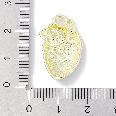 Rack Plating Alloy Enamel Pendants PALLOY-F018-31G-02-1