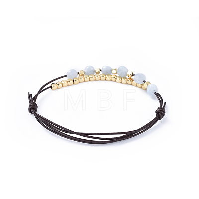 Cowhide Leather Cord Bracelets BJEW-JB04494-07-1