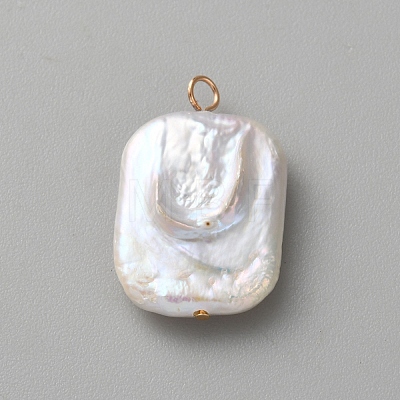 Natural Baroque Keshi Pearl Pendants KK-CJC0025-001G-10-1