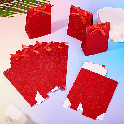 Rectangle Glitter Paper Gift Bags CARB-TAC0002-05A-1