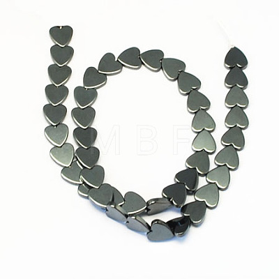 Non-magnetic Synthetic Hematite Beads Strands G-S091-6x6mm-1