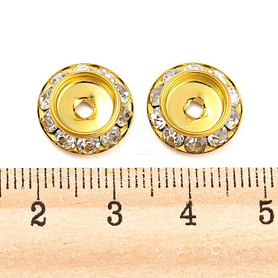 Brass Crystal Rhinestone Beads RB-F035-06C-1