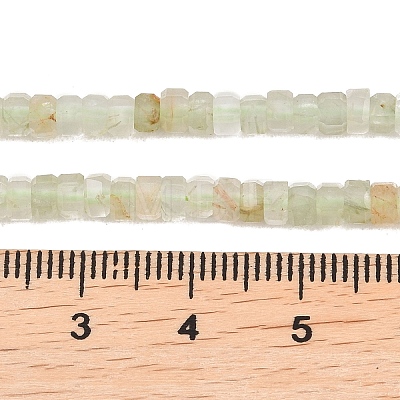 Natural Green Rutilated Quartz Beads Strands G-G345-C03-2x4mm-1