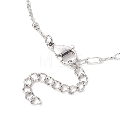 304 Stainless Steel Paperclip Chain Satellite Chain Bracelet Making BJEW-JB13073-02-1