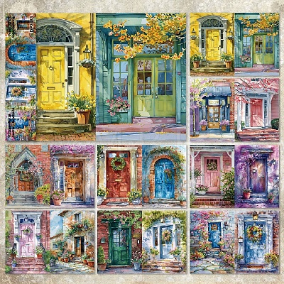 8Pcs French Porch Scrapbook Paper Pad PW-WGF053C-01-1