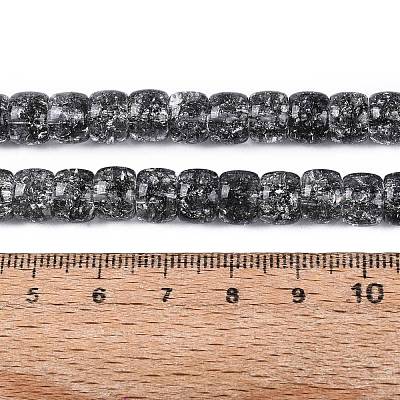 Crackle Transparent Glass Beads Strands GLAA-N069-03A-01-1