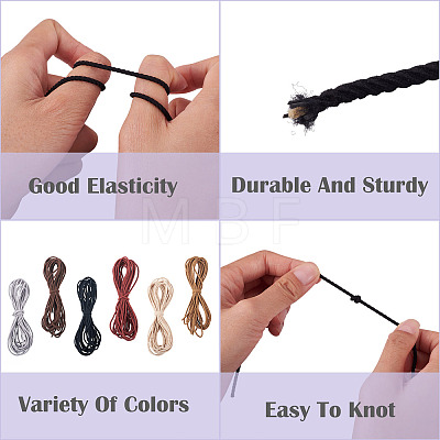 30M 6 Colors Polyester Elastic Cords EC-TA0001-07A-1