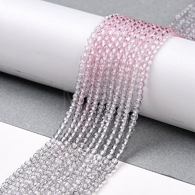 Transparent Gradient Color Glass Beads Strands GLAA-G101-2mm-02-1