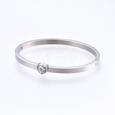 304 Stainless Steel Bangles BJEW-P222-08P-1