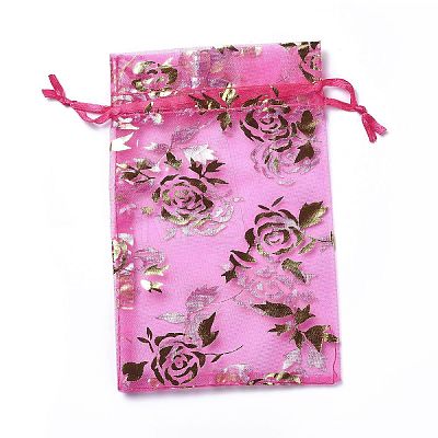 Organza Drawstring Jewelry Pouches OP-I001-C08-1