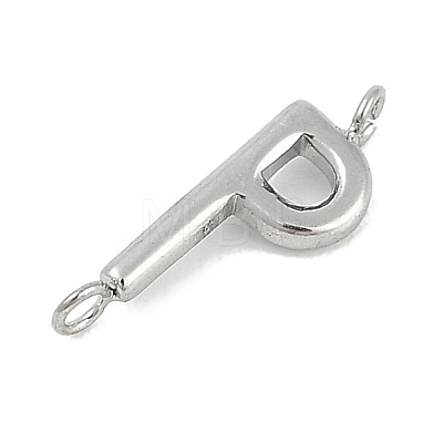 304 Stainless Steel Letter Connector Charms LS-STAS-M108-01P-16-1